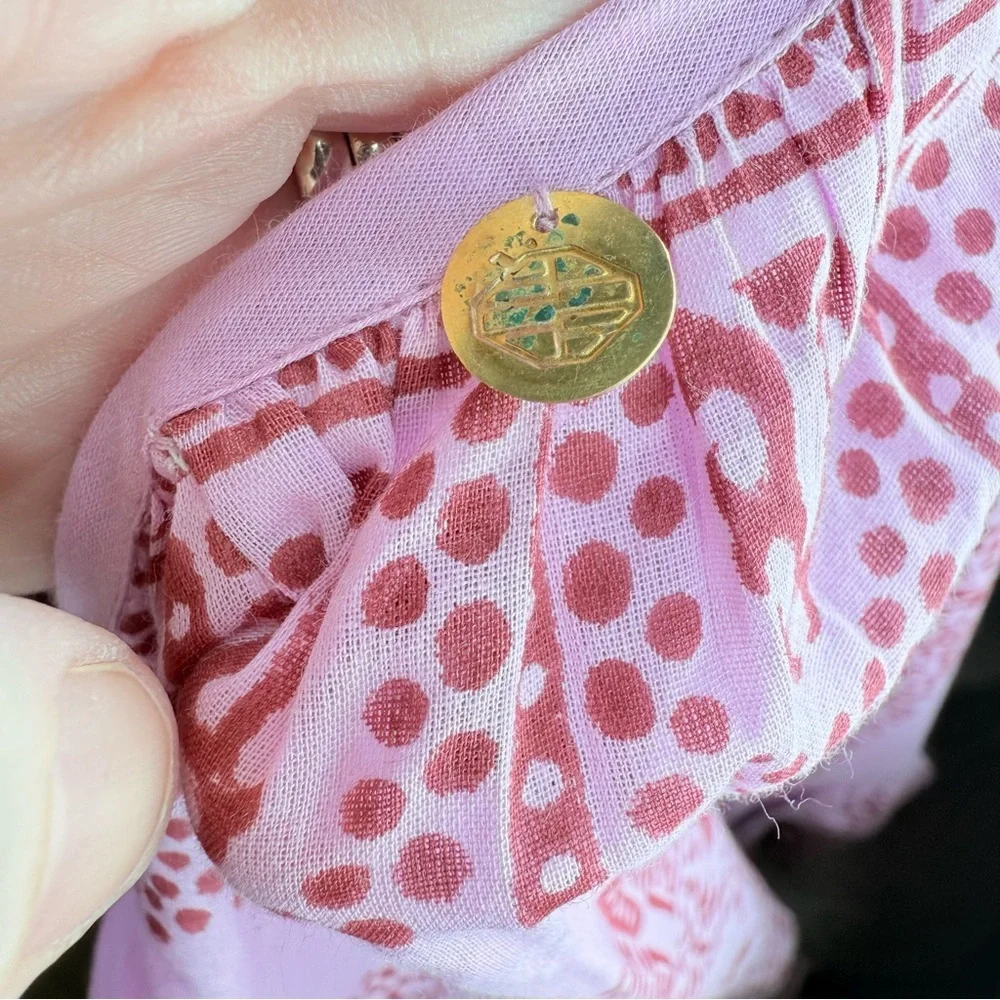 Antik Batik Pink and Red Nail Mini Boho Dress size XS NWT - Picture 8 of 8